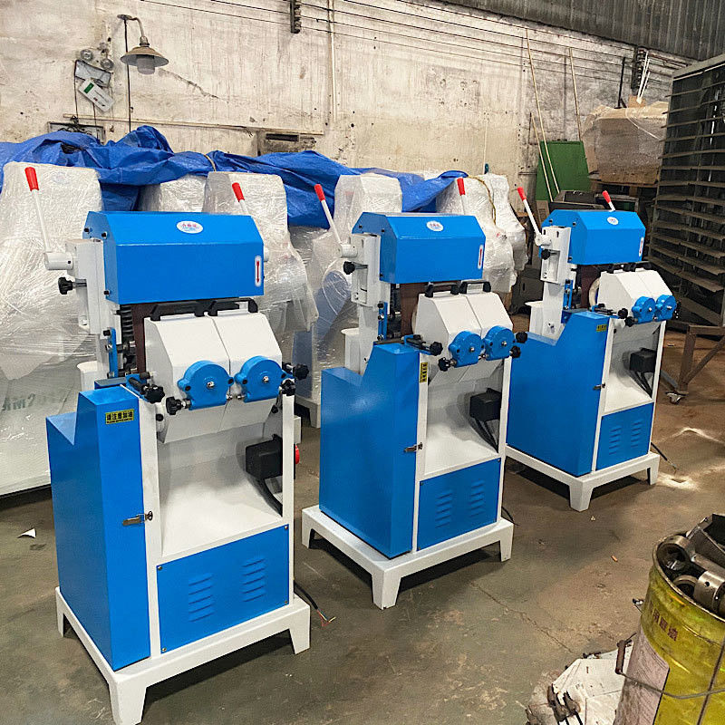 Máquina de lixar madeira com motor de potência de 3kw Dupla Banda Rod redonda de polimento e suavização