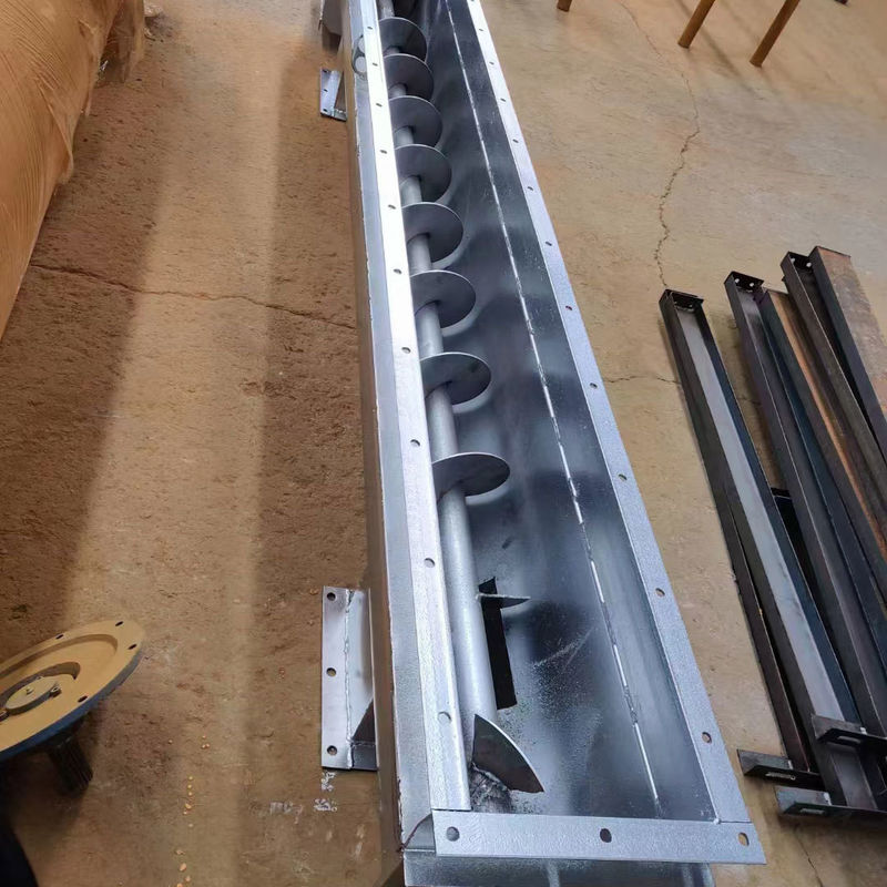 5000*350*460mm transportador de parafusos de grãos em forma de U para transporte de trigo milho milho arroz paddy