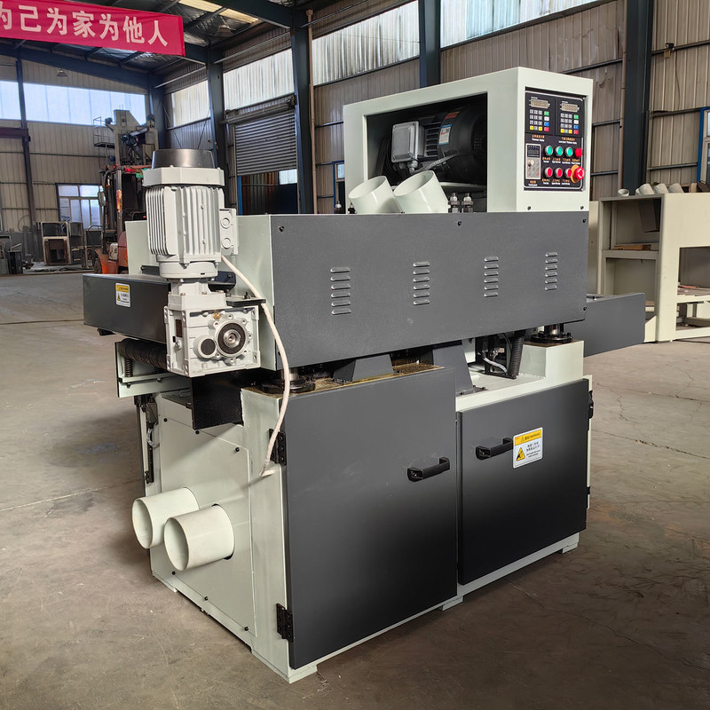 Motor de elevação de 0,37kw de potência Planador de trabalho de madeira de dois lados para produção de compensador
