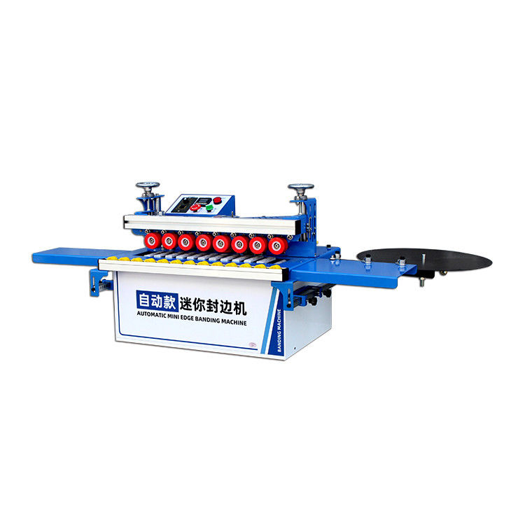Máquina portátil de banda de borda de alta produtividade com colagem automática e polir de recorte