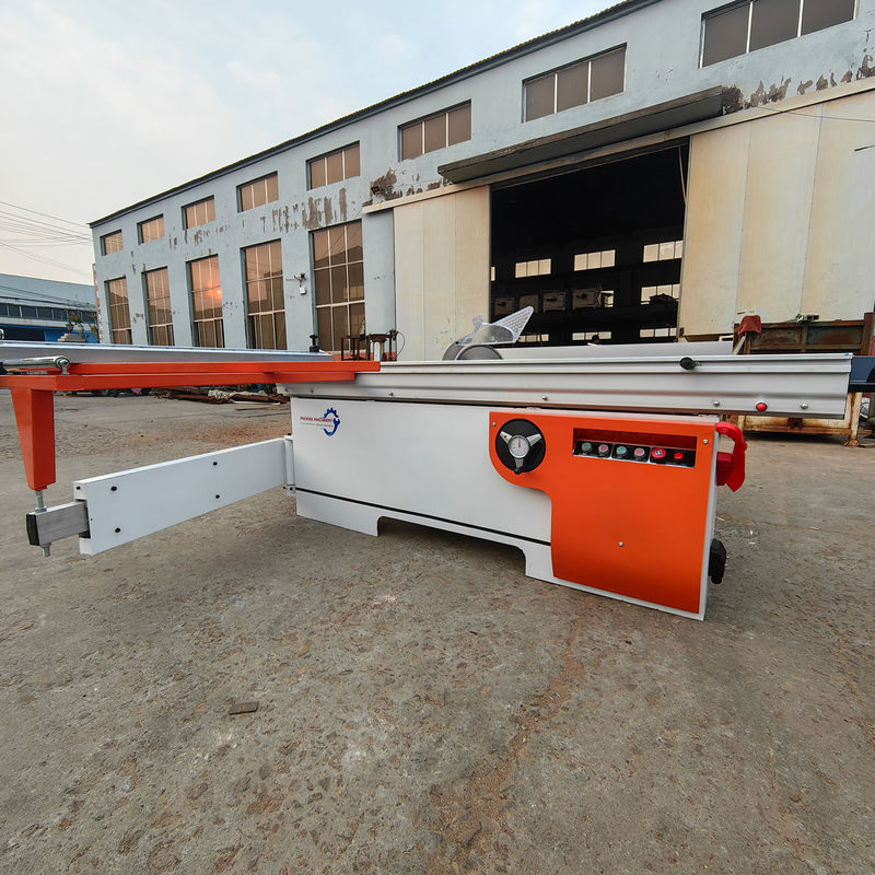 Máquina de corte de madeira de 2300 mm com serra de painel de mesa deslizante e 80 mm de altura máxima de corte