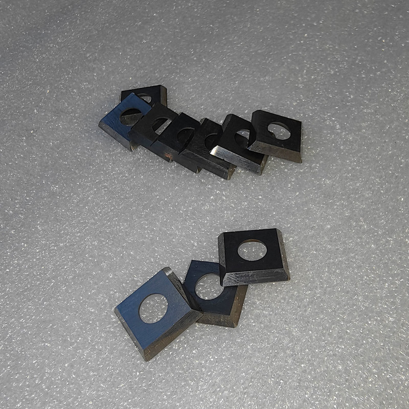 0.15 KG Peso 4 Insertos de carburo de borda de corte para máquinas de combinação de planadores de juntas de madeira