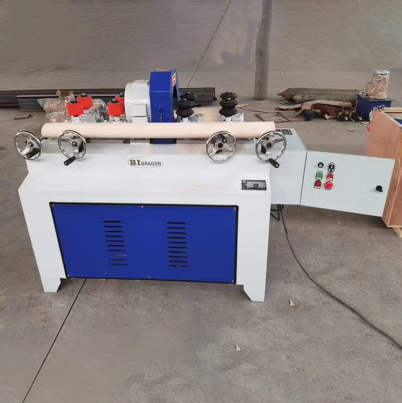 1.1KW Máquina de processamento de barras redondas de regulação de frequência do motor de alimentação para barras de limpeza de madeira