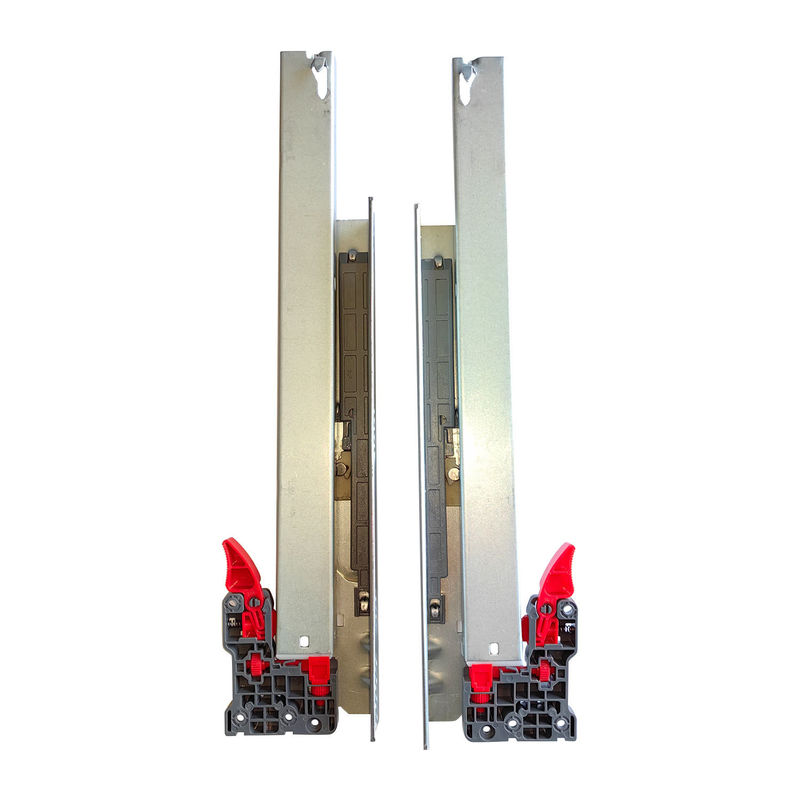 370mm Min Profundidade do gabinete Cabinet Drawer Rebote inferior 3 vezes Escondido Slide Rail 303BF-350