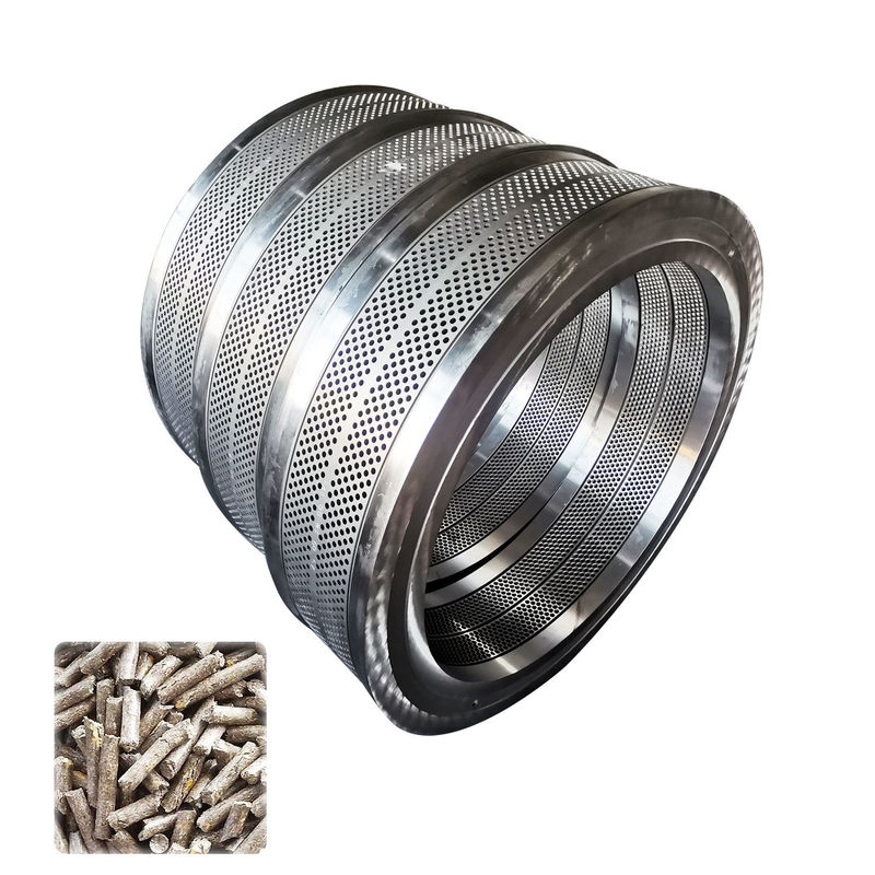 Molde de morte de anel personalizado de 6 mm e 8 mm de diâmetro do buraco para moinho de pellets de biomassa e alimentação