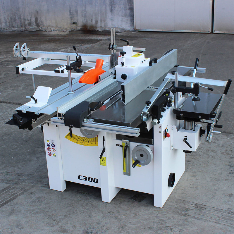 C300 Máquina combinada de carpintaria Planador de espessura Cutterblock Velocidade de rotação 5700 rpm