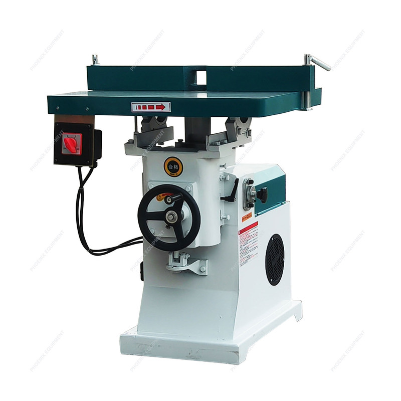 Máquina de moldagem vertical de madeira de alta velocidade com tração de elevação de mesa de trabalho de 100 mm a 380V/220V