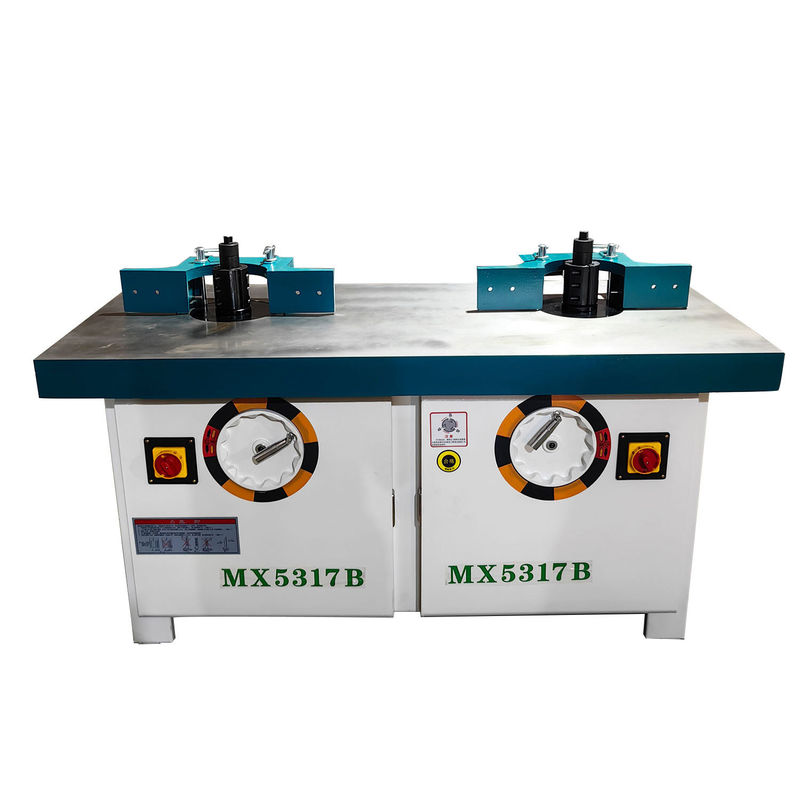Máquina de moldagem de espinhais duplos verticais para porta de madeira de 35 mm Dia MX5317